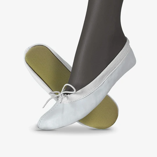 Cvičky gymnastické SPIRIT GYM kožené matné  WINS 22 tyrkysová