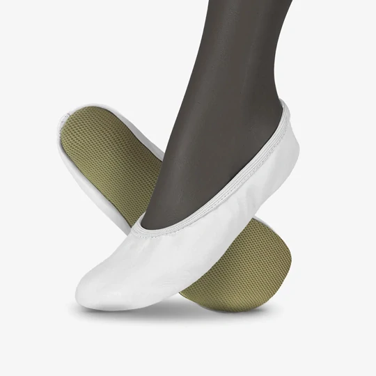 Cvičky gymnastické barefoot DREAM GYM kožené matné WINS 36 zelená