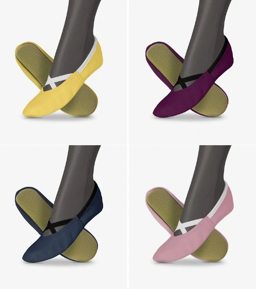 Cvičky gymnastické FRANCES GYM kožené matné  WINS 32 tělová