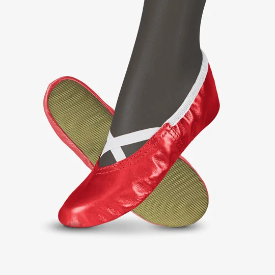 Cvičky gymnastické FRANCES GYM kožené lesklé WINS 47 měděná