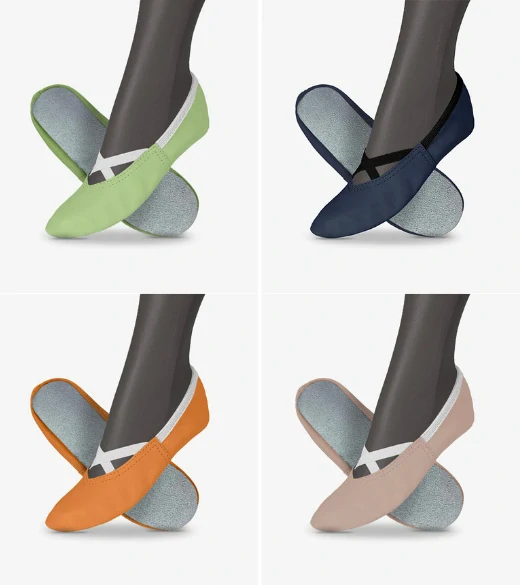 Cvičky taneční FRANCES DANCE kožené matné WINS 43 tělová