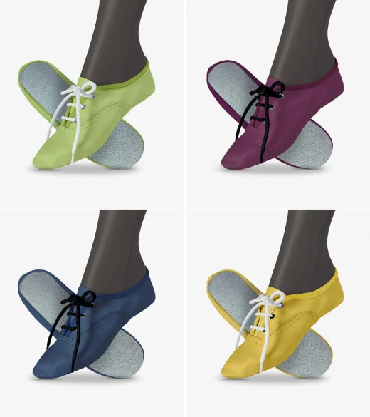 Cvičky taneční TALENT DANCE kožené matné WINS 36 bílá