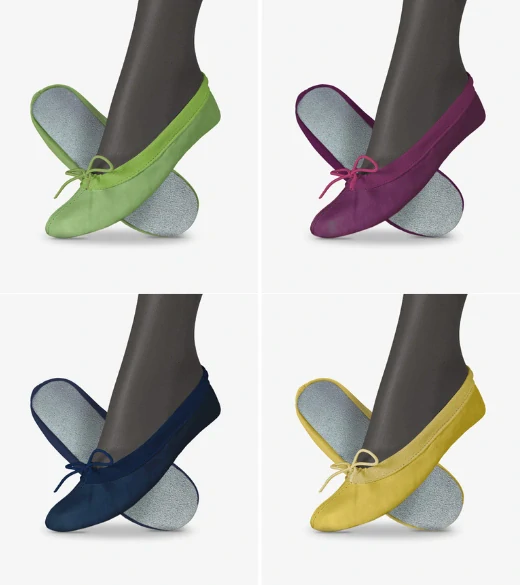 Cvičky taneční SPIRIT DANCE kožené matné WINS 37,5 žlutá