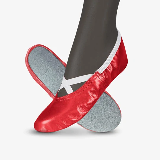 Cvičky taneční FRANCES DANCE kožené lesklé WINS 47 měděná