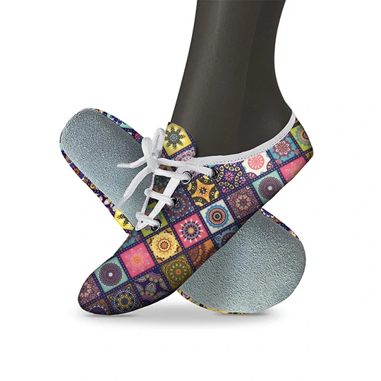 Cvičky taneční barefoot POWER DANCE textilní vzory WINS 31 mandala