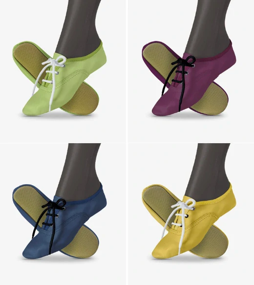 Cvičky gymnastické TALENT GYM kožené matné WINS 41 bílá