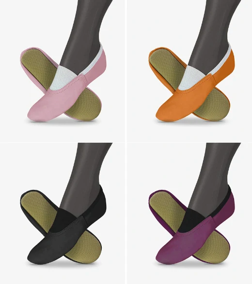 Cvičky gymnastické CLASSIC GYM kožené matné WINS 27 tělová