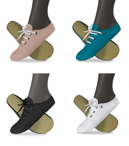 Cvičky gymnastické barefoot POWER GYM kožené matné WINS 32 zelená