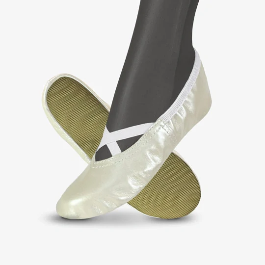 Cvičky gymnastické FRANCES GYM kožené lesklé WINS 47 měděná