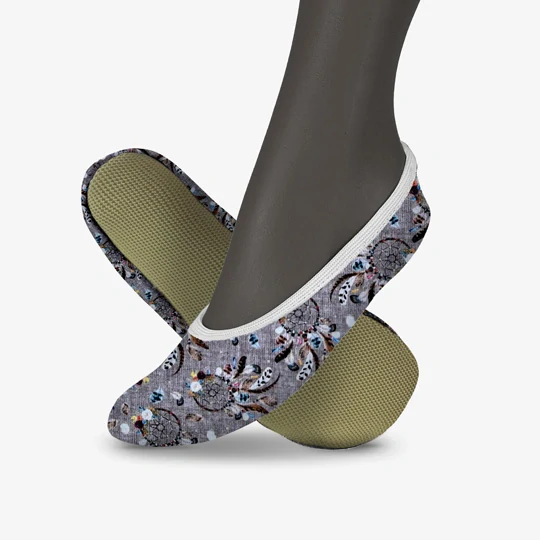 Cvičky gymnastické barefoot DREAM GYM textilní vzory  WINS 26 mandala