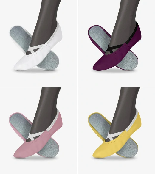 Cvičky taneční FRANCES DANCE kožené matné WINS 43 tělová