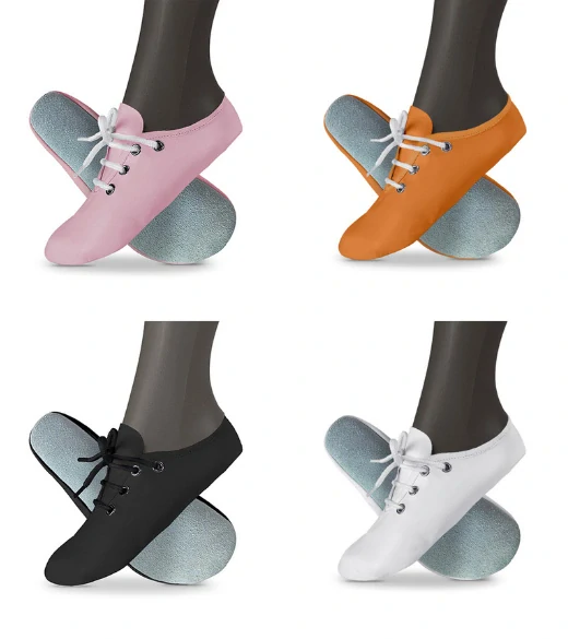 Cvičky taneční barefoot POWER DANCE kožené matné WINS 38 žlutá