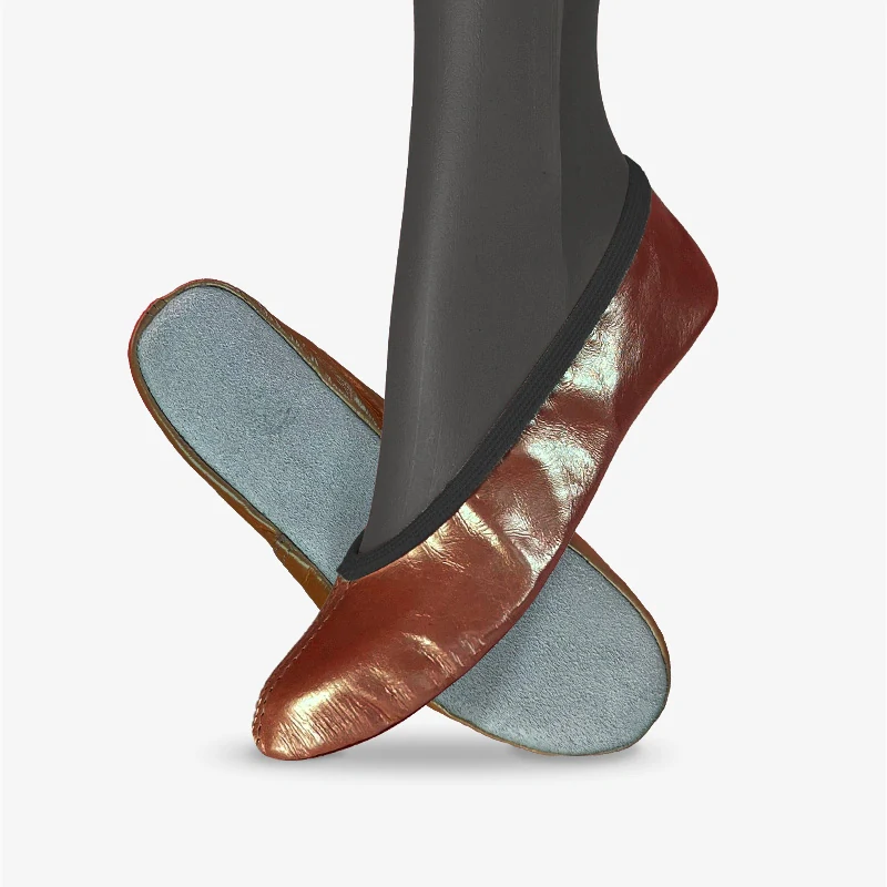 Cvičky taneční BASIC DANCE kožené lesklé WINS 31 červená