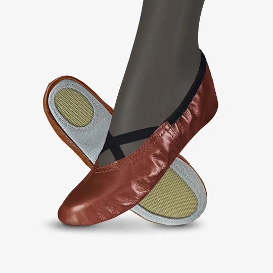 Cvičky univerzální FRANCES UNI kožené lesklé WINS 22 hnědá perleť