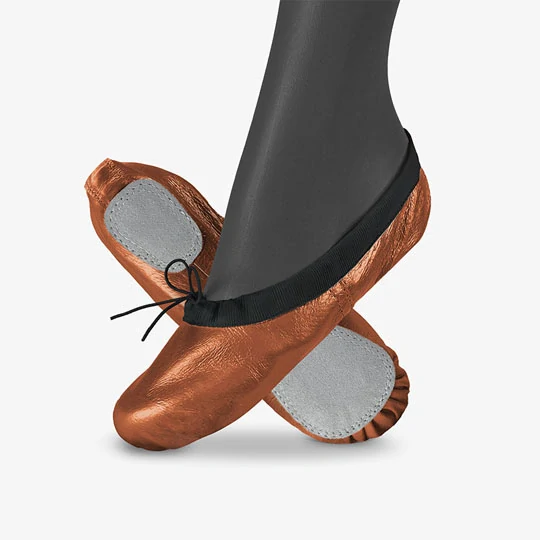 Piškoty baletní ELEGANT BALLET kožené lesklé WINS 48 měděná