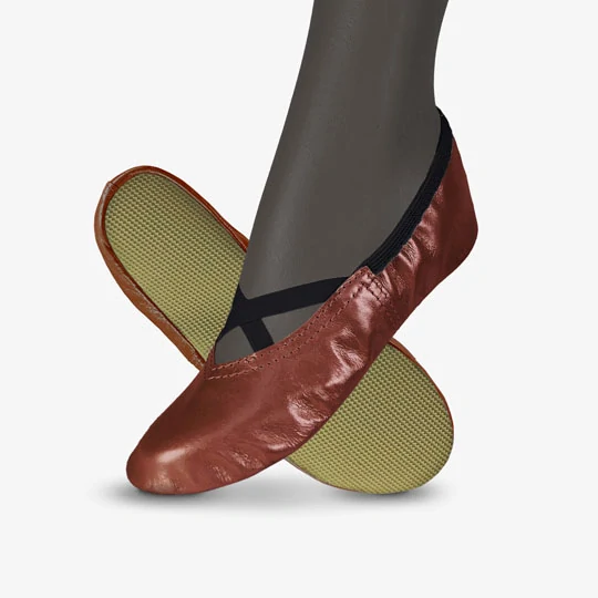 Cvičky gymnastické FRANCES GYM kožené lesklé WINS 47 měděná