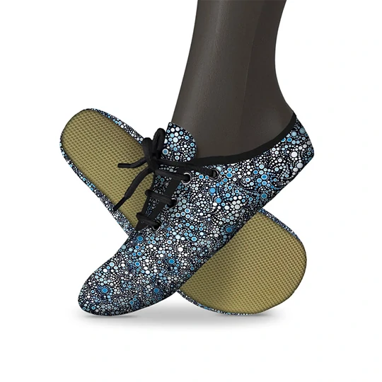 Cvičky gymnastické barefoot POWER GYM textilní vzory WINS 47 louka