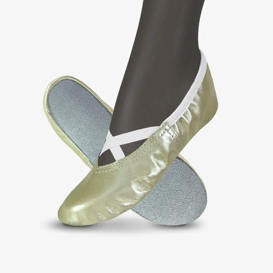 Cvičky taneční FRANCES DANCE kožené lesklé WINS 47 měděná