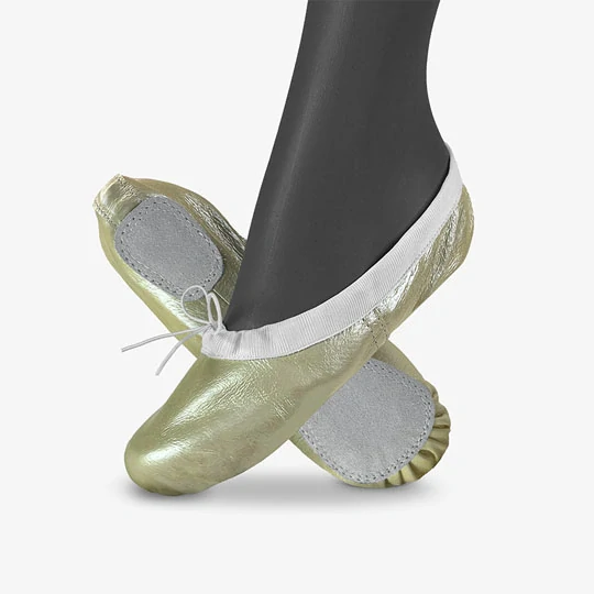 Piškoty baletní ELEGANT BALLET kožené lesklé WINS 48 měděná