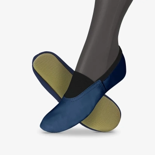 Cvičky gymnastické CLASSIC GYM kožené matné WINS 22 modrá