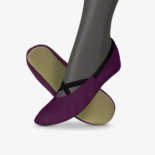 Cvičky gymnastické FRANCES GYM kožené matné  WINS 23 fialová