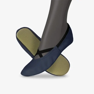 Cvičky gymnastické FRANCES GYM kožené matné  WINS 24 modrá