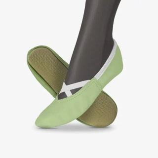 Cvičky gymnastické FRANCES GYM kožené matné  WINS 23 zelená