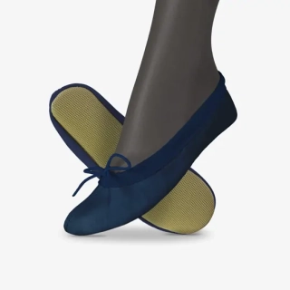 Cvičky gymnastické SPIRIT GYM kožené matné  WINS 23 modrá