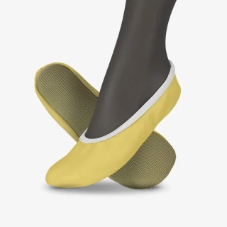 Cvičky gymnastické barefoot DREAM GYM kožené matné WINS 26 žlutá