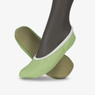 Cvičky gymnastické barefoot DREAM GYM kožené matné WINS 30 zelená