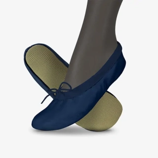 Cvičky gymnastické barefoot HARMONY GYM kožené matné WINS 43 modrá