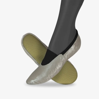 Cvičky gymnastické CLASSIC GYM kožené lesklé WINS 24 platinová