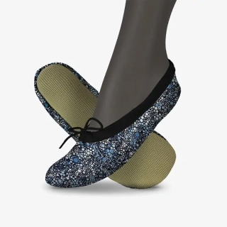 Cvičky gymnastické barefoot HARMONY GYM textilní vzory WINS 27 bublinky