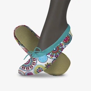Cvičky gymnastické barefoot HARMONY GYM textilní vzory