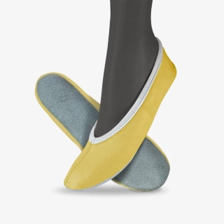 Cvičky taneční BASIC DANCE kožené matné WINS 24 žlutá