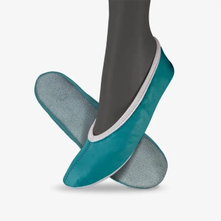 Cvičky taneční BASIC DANCE kožené matné WINS 22 tyrkysová