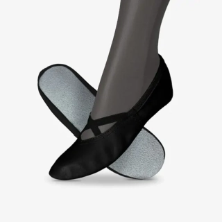 Cvičky taneční FRANCES DANCE kožené matné WINS 45 černá