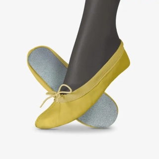 Cvičky taneční SPIRIT DANCE kožené matné WINS 23 žlutá