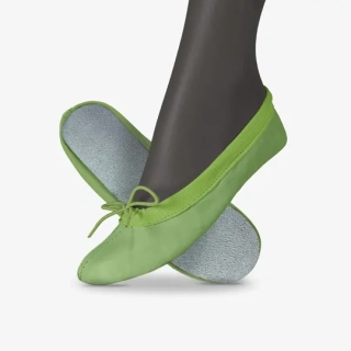 Cvičky taneční SPIRIT DANCE kožené matné WINS 22 zelená