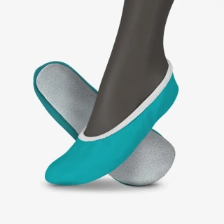 Cvičky taneční barefoot DREAM DANCE kožené matné WINS 26 tyrkysová