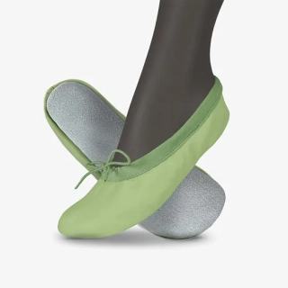 Cvičky taneční barefoot HARMONY DANCE kožené matné WINS 26 zelená