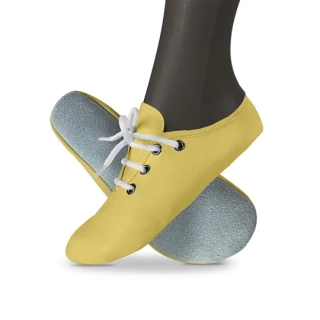 Cvičky taneční barefoot POWER DANCE kožené matné WINS 27 žlutá