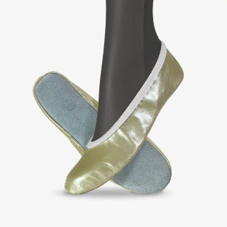 Cvičky taneční BASIC DANCE kožené lesklé WINS 22 hnědá perleť