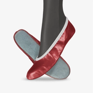 Cvičky taneční BASIC DANCE kožené lesklé WINS 25 červená