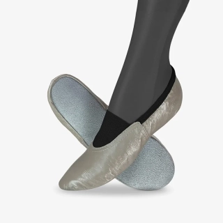 Cvičky taneční CLASSIC DANCE kožené lesklé WINS 22 platinová