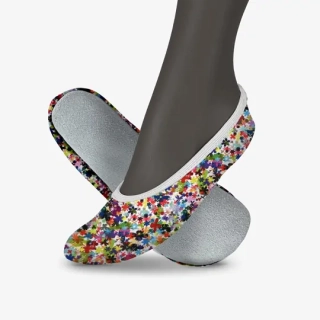 Cvičky taneční barefoot DREAM DANCE textilní vzory WINS 27 louka