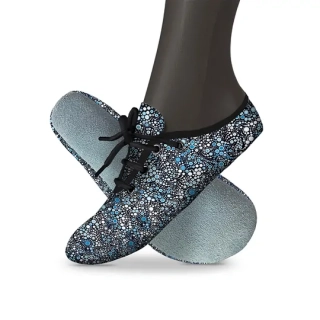 Cvičky taneční barefoot POWER DANCE textilní vzory WINS 26 bublinky