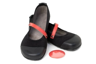 Pásky k balerínám RAINBOW SUMMER WINS 14,5 cm - velikost 37; 38; 39 červená