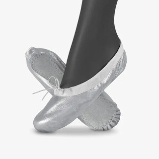 Piškoty taneční ELEGANT DANCE kožené lesklé WINS 36 stříbrná