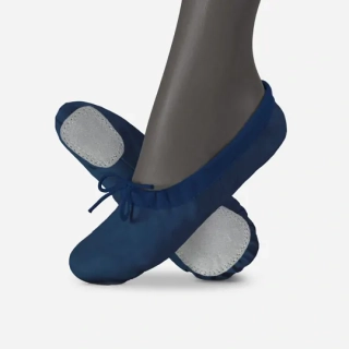 Piškoty baletní ELEGANT BALLET kožené matné WINS 27 modrá